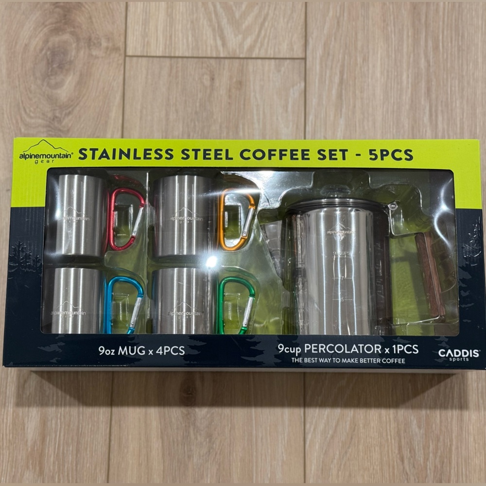 Stainless Steel Coffee Set - 5 Pieces